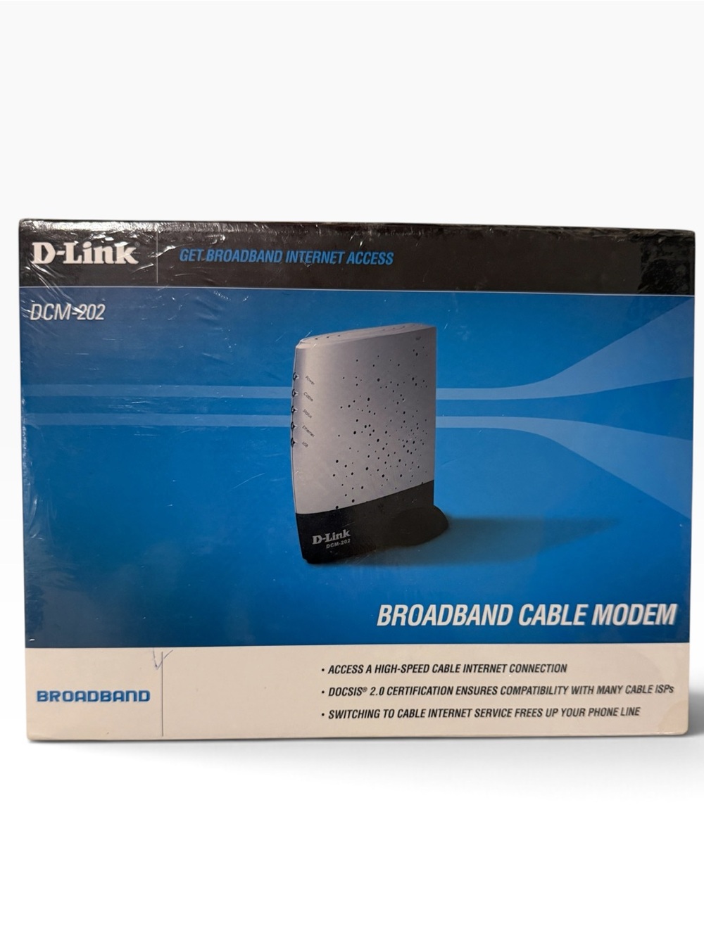 NEW D-Link DCM-202 DOCSIS 2.0 Cable Modem USB Ethernet Sealed